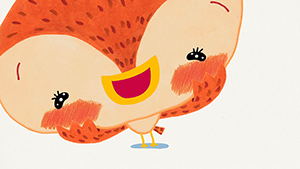 「いないいないばあっ！」（Eテレ）　まど・みちおさんの「うさぎさんがきてね」の歌のアニメーション6