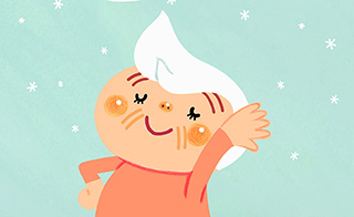 NHKいないいないばあっ！まどみちおさんの「うちのおじいさんおばあさん」のうたのアニメーション