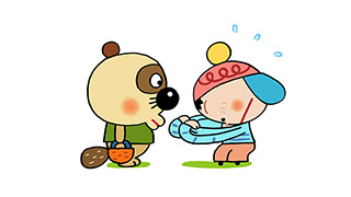 Youtubeのタカラトミーチャンネル「だじゃれどうぶつマンション」第３話は「わすれちゃっタヌキの巻」